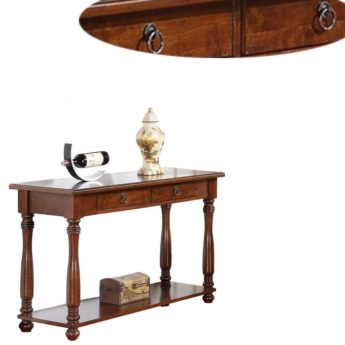 Wooden Console Table, Brown