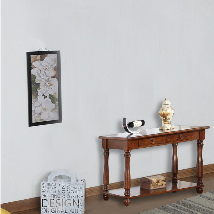 Wooden Console Table, Brown