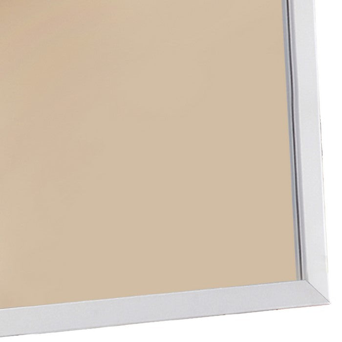 Mirror With Pine Wood Framing, White