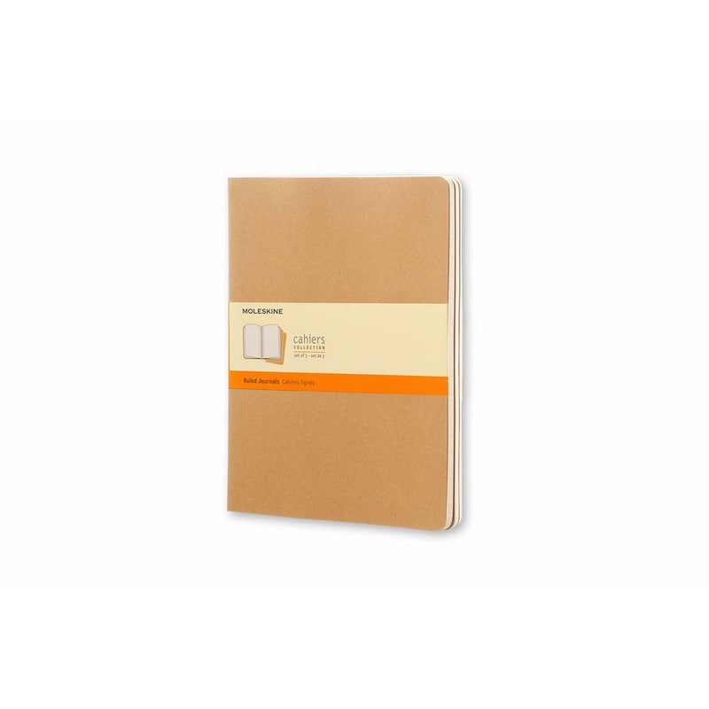 Moleskine XLarge Ruled Cahier Journal, Set of 3
