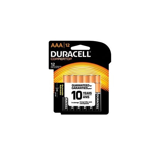 Duracell Coppertop Alkaline AAA Batteries - 12 Count Recloseable