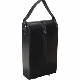 Amerileather Leather Double Wine Case Holder,Black,US
