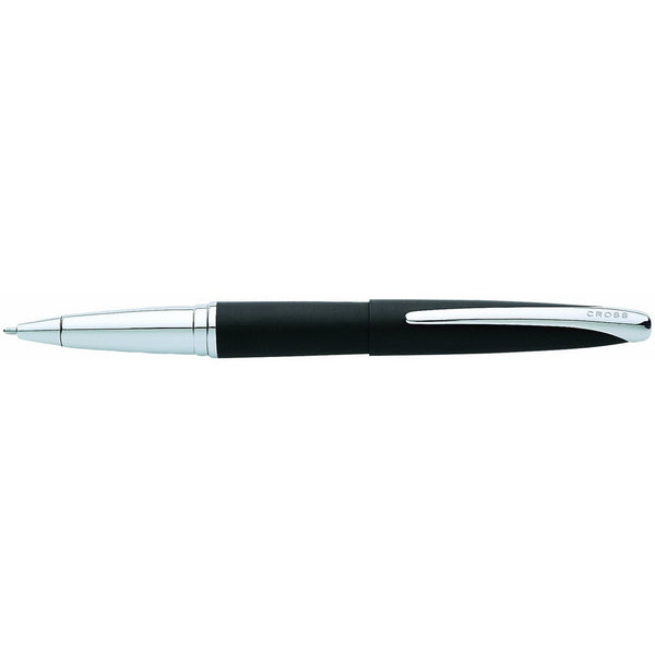 Cross ATX Basalt Black Selectip Rollerball Pen with Chrome Plated Appointments (885-3)