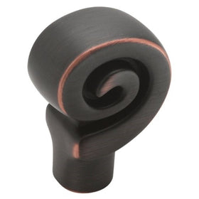 Amerock BP9339-ORB Swirl'z Spiral-Shaped 1-1/8-Inch Long by 11/16-Inch Wide Knob, Oil Rubbed Bronze