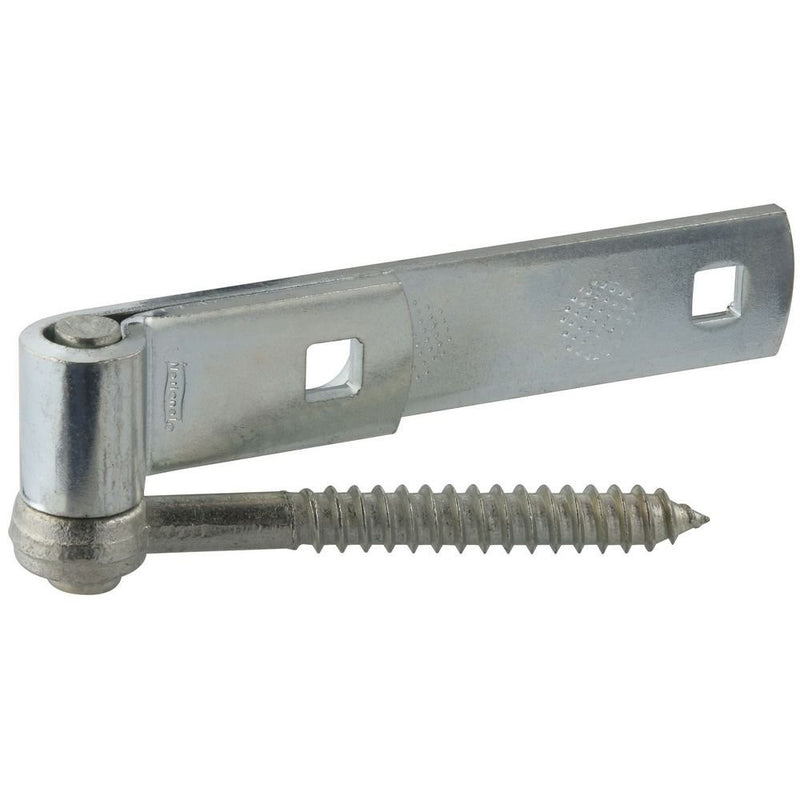 National Hardware N130-005 290BC Screw Hook/Strap Hinge Zinc Plated, 6", 2 Pack