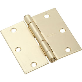 National Hardware N176-628 V512 Door Hinges in Satin Brass, 2 pack