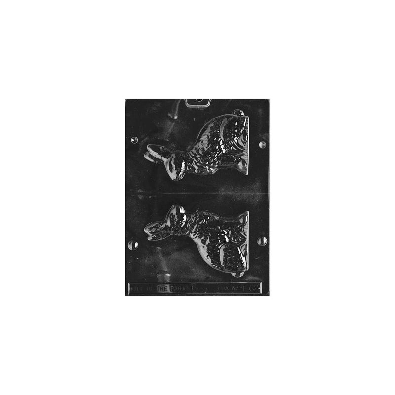 Cybrtrayd Life of the Party E062 Medium Sitting Bunny Easter Chocolate Candy Mold in Sealed Protective Poly Bag Imprinted with Copyrighted Cybrtrayd Molding Instructions