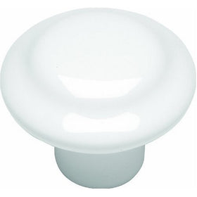 Hickory Hardware P14848-W 1-3/8-Inch Conquest Knob, White