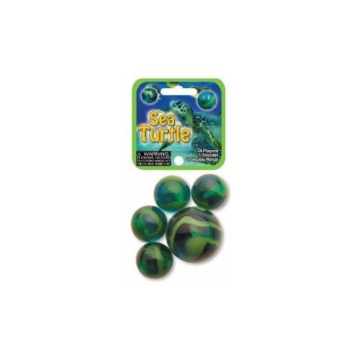 Glass Mega Marbles Sea Turtle Game Net Set (25 Piece)