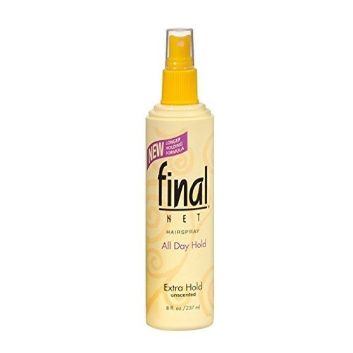 Final Net Hairspray All Day Hold Extra Hold Unscented 8 oz