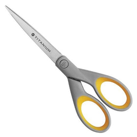 Westcott Titanium Bonded Scissors With Soft Grip Handles, 7" Straight