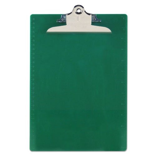 Saunders Recycled Plastic Clipboard, 1-Inch Capacity, Holds 8.5 x 12 Inches, Green (21604)