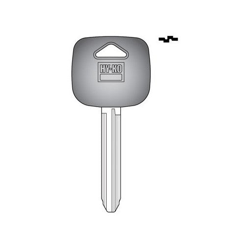 Hy-Ko Key Blank Toyota Ez# Tr47p Double Sided Brass Nickel Plated