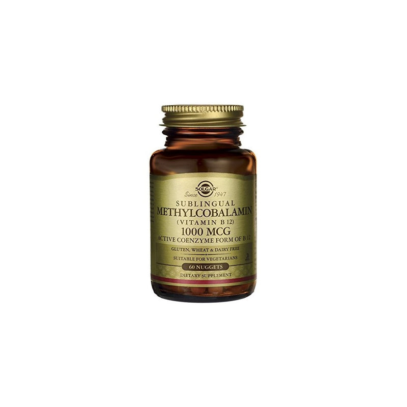 Solgar – Methylcobalamin (Vitamin B12) 1000 mcg, 60 Nuggets