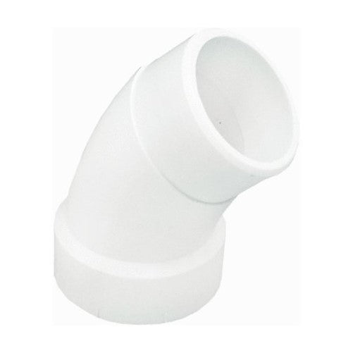 Genova Products 72716 45° Sanitary Street Elbow Pipe Fitting, 1 1/2"