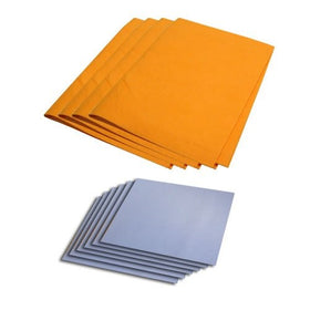 Chamois Value Pack (10 pieces): 4 Large Orange (19" x 27") & 6 Small Blue (15" x 16")