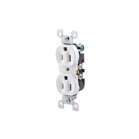 Leviton 212-5320-WCP White Residential Grade Straight Blade Duplex Receptacle
