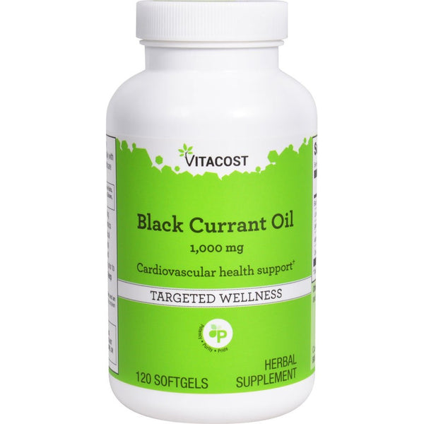 Vitacost Black Currant Oil -- 1000 mg - 120 Softgels