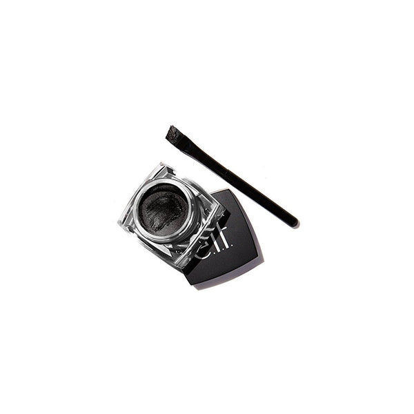 e.l.f. Cosmetics Cream Eyeliner for Smooth Lines That are Defined and Precise, Slanted Brush Included, Black