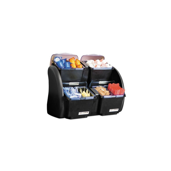 San Jamar BDS2483NL Dome Stacker with Mini 2/2 Combo Lids/Trays