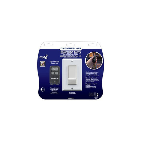 Chamberlain WSLCEV MyQ Light Switch Control, Control Home Lighting With Included Remote or MyQ Technology (Sold Separately)