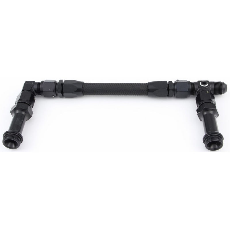 Fragola 930003-BL Black Size (-8) x 7/8-20 Dual Inlet 4150 Fuel Line Kit