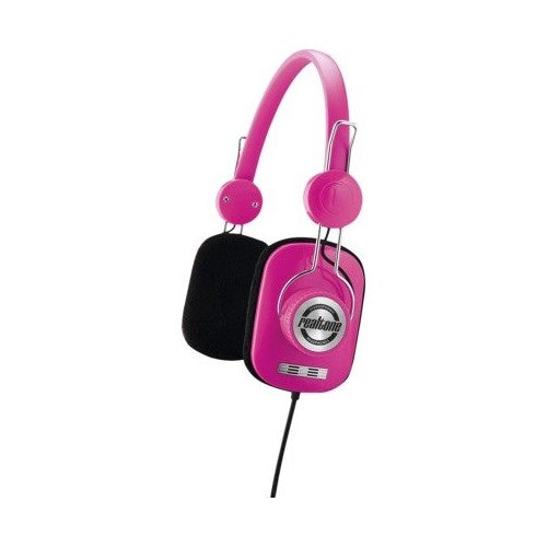 Realtone Retro Style Hi Fi Stereo Headphones - Pink (Rt62p)
