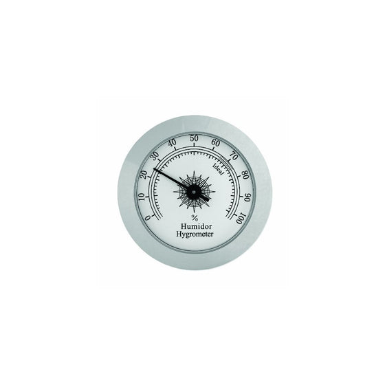 Analog Hygrometer HYG-75S Polished Silver Finish Hygrometer