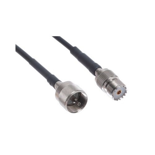 MPD Digital 58-pl259-so239-10ft RG-58 UHF Male to Female Extension Jumper Cable MIL-C-17D with PL-259 and SO-239 Connectors