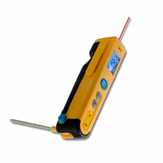 Fieldpiece SPK3 Folding ROD Dual Temperature Thermometer with 8:1 Infrared Gun