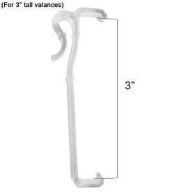 12 Pack of 3 Inch Valance Clips for Window Blinds