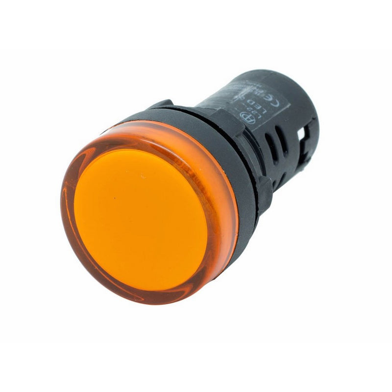 Alpinetech L22 Amber 22mm AC LED Pilot Panel Indicator Light 120V