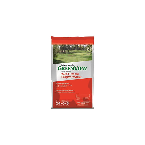 Greenview Fairway Formula Spring Fertilizer Weed & Feed Plus Crabgrass Preventer - 18 lb. bag, Covers 5,000 sq. ft.