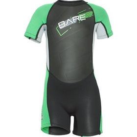 Bare Kids 2mm Tadpole Shorty (Green, 6 Years)