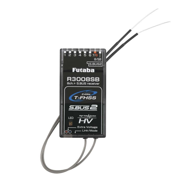 Futaba R3008SB 2.4GHz T-FHSS 8/32-Channel S.Bus2 High-Voltage Telemetry Receiver