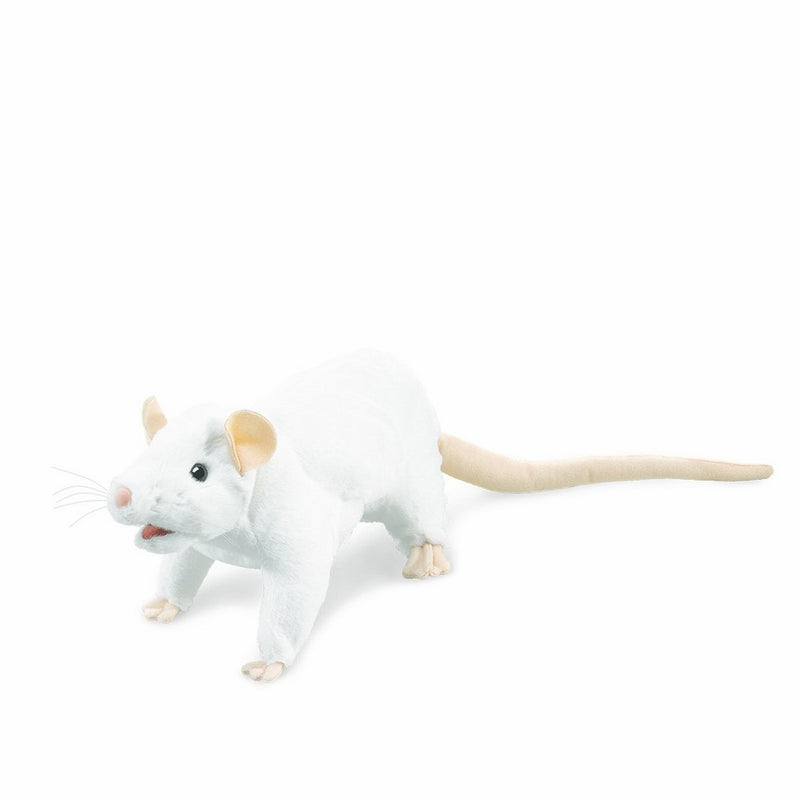 Folkmanis White Rat Hand Puppet