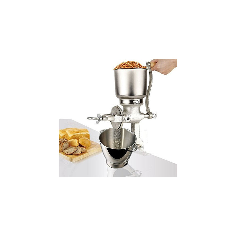 Corn Wheat Grinder Cast Iron Big Hopper Grain Manual Grinder Home Commercial New by Electric California