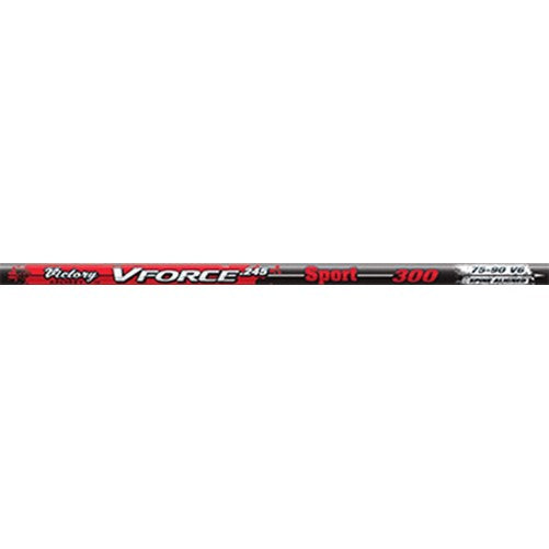 Victory Archery VForce Sport Shafts (Pack of 12), 300, Black