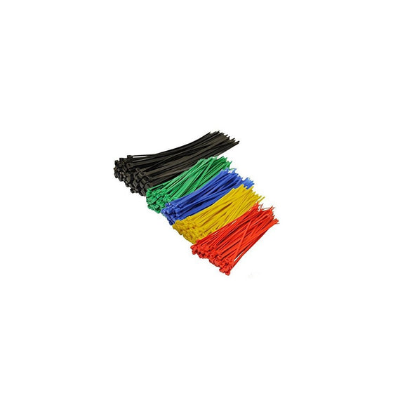 TopzoneÂ Assorted Color Nylon Cable Zip Ties Self Locking, 250-Piece