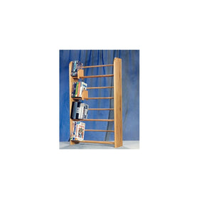 Honey Oak Woodshed 405 160 DVD Dowel Storage Rack