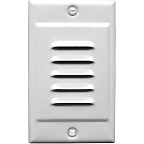 NICOR Lighting LED Step Light with Horizontal and Vertical Faceplate, White (STP-10-120-WH)