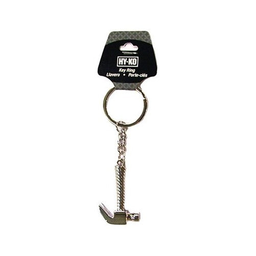 Hy-Ko PROD CO KHO748 Silver Novelty Hammer Keychain With Keying, 2.5"