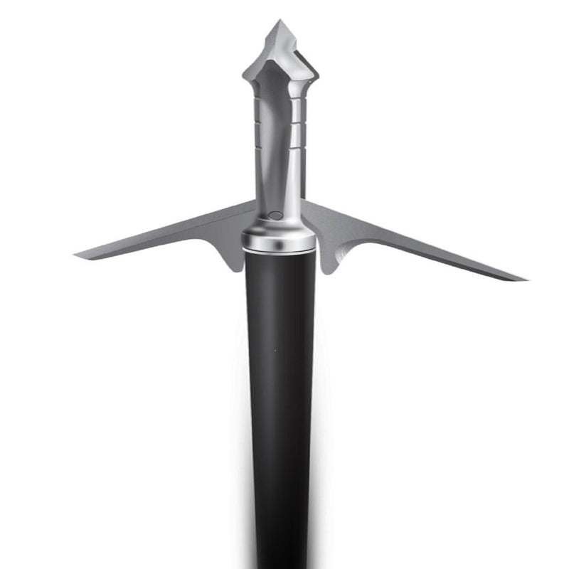 Slick Trick 2" Raptor Trick 3pk 100 grain Broadhead, Silver/Black