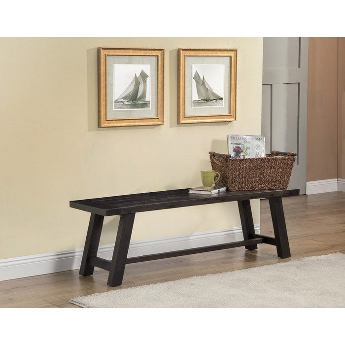 Bench In Acacia Wood Gray
