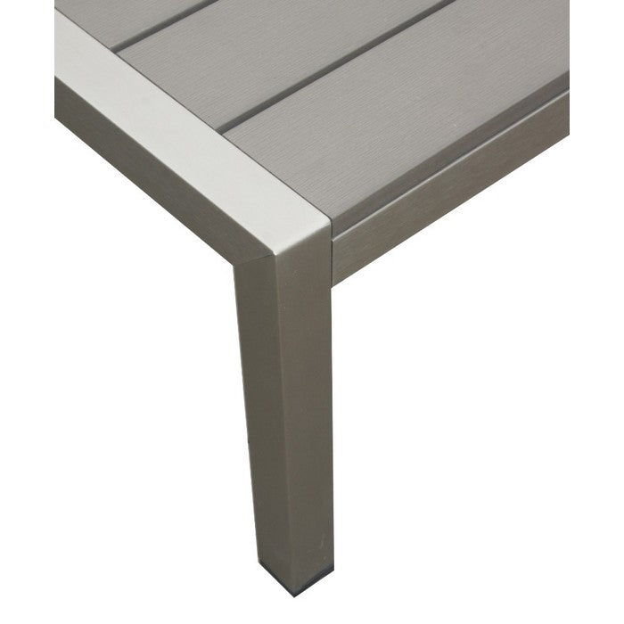 Outdoor Side Table, Gray