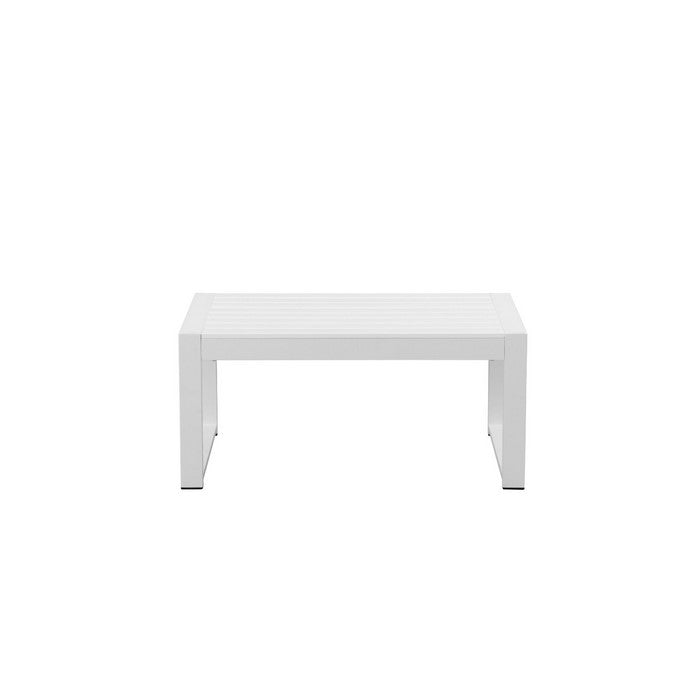 Anodized Aluminum Outdoor Table, White