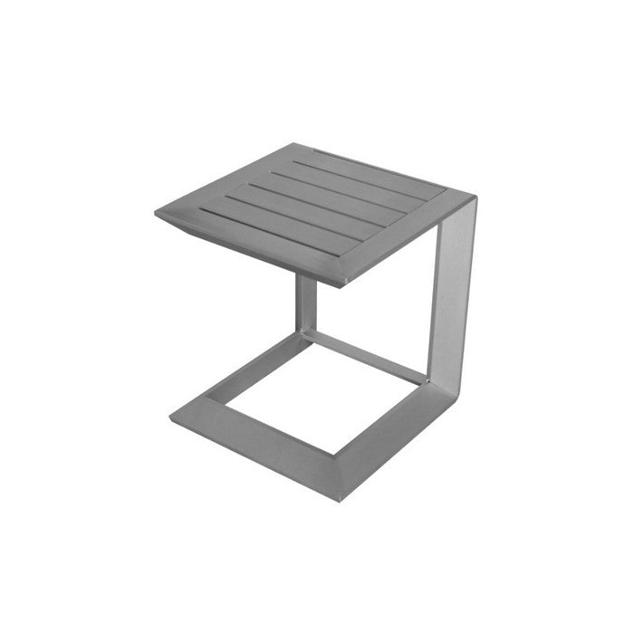 Aluminum Side Table, Silver