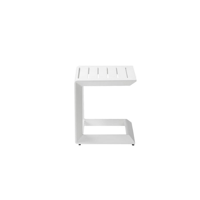Aluminum Side Table, White