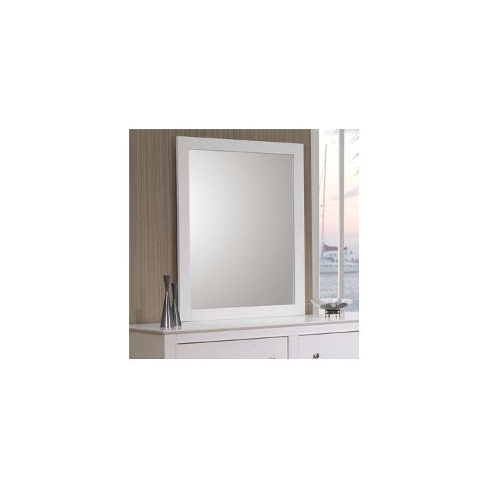 Transitional Mirror, White
