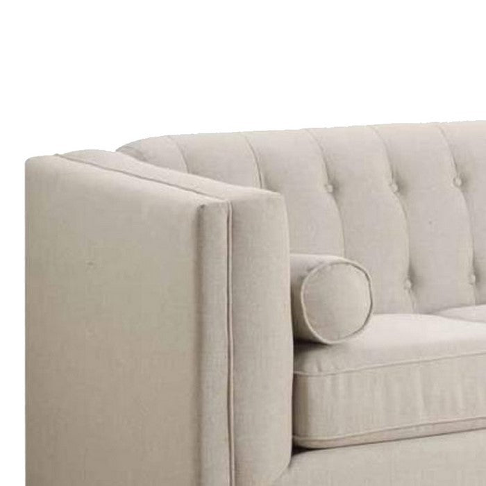 Beige Love Seat, 2-Seater